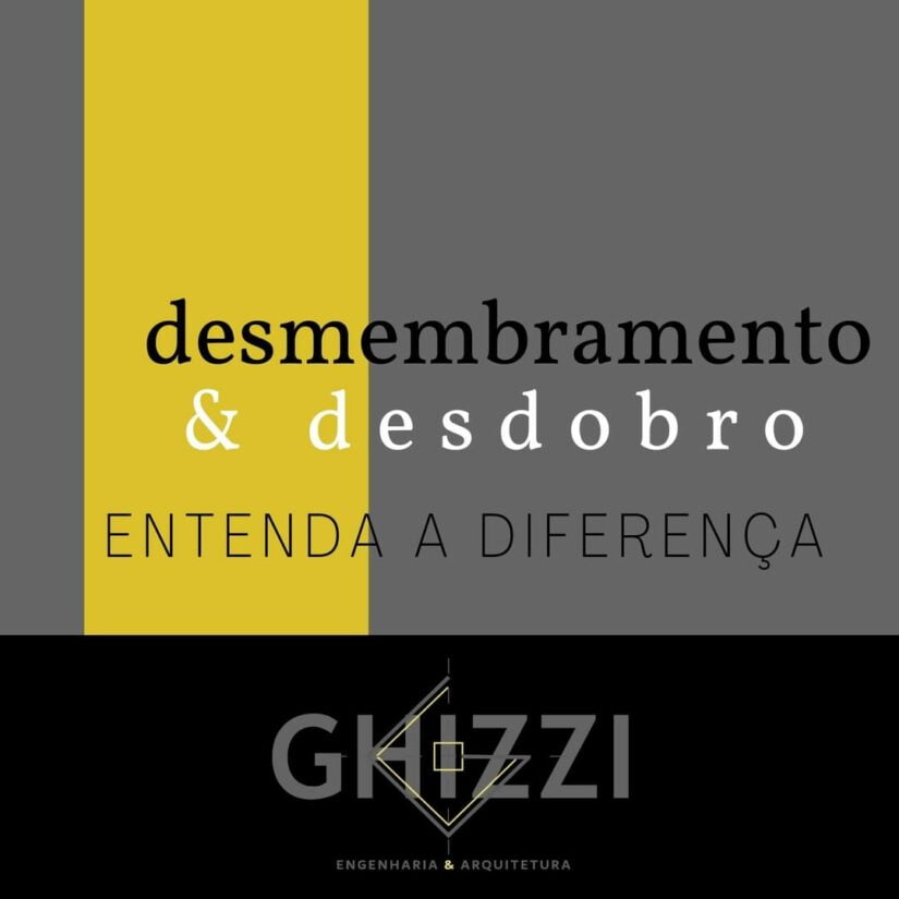 Diferença desmembramento e desdobro