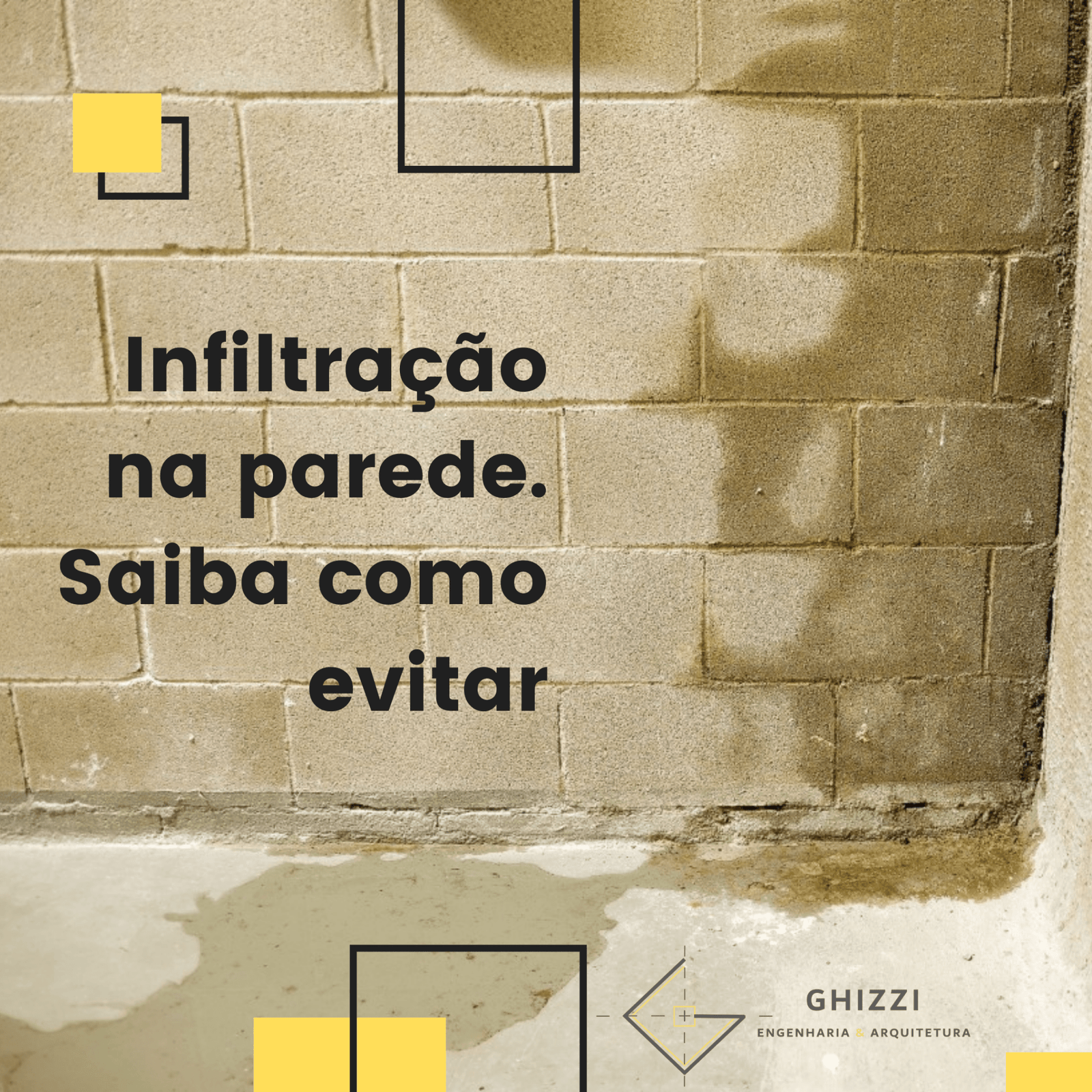 infiltração na parede. saiba como evitar