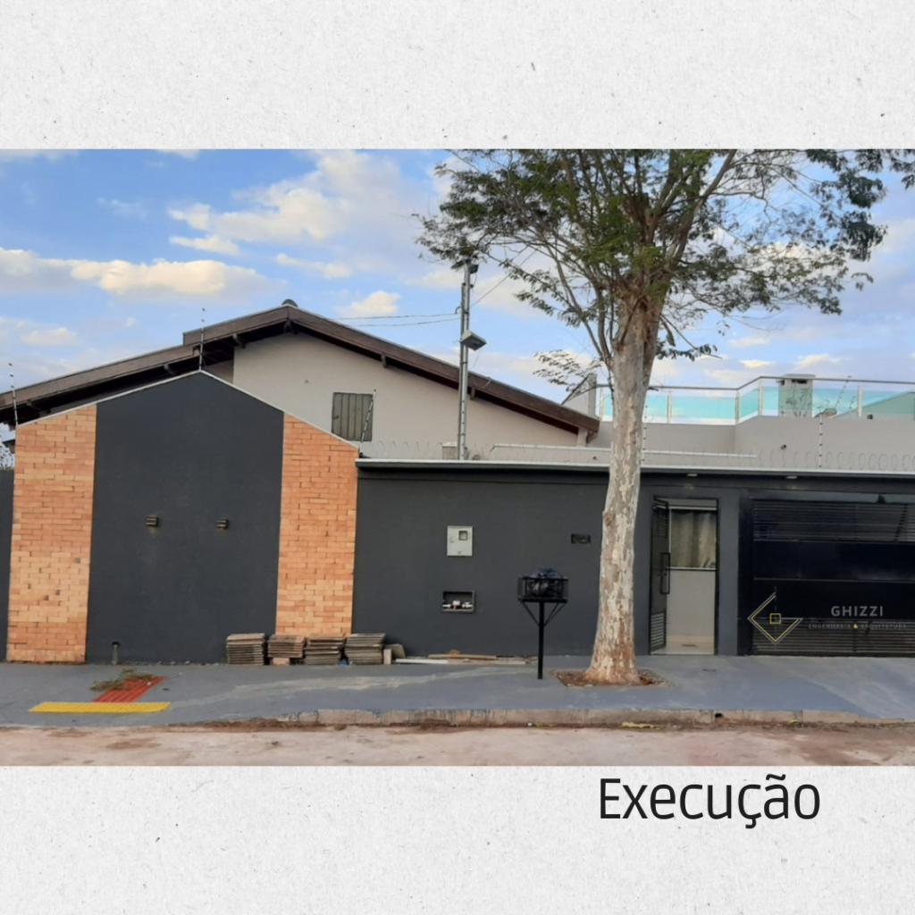 fachada residencial moderna com tijolinho